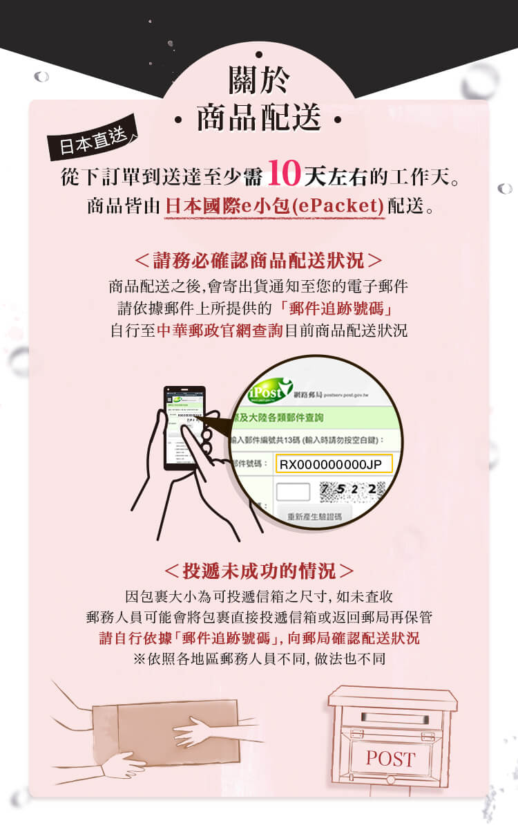 關於商品配送